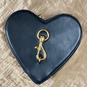 Rebecca Minkoff Black Heart Crossbody with Gold Hardware